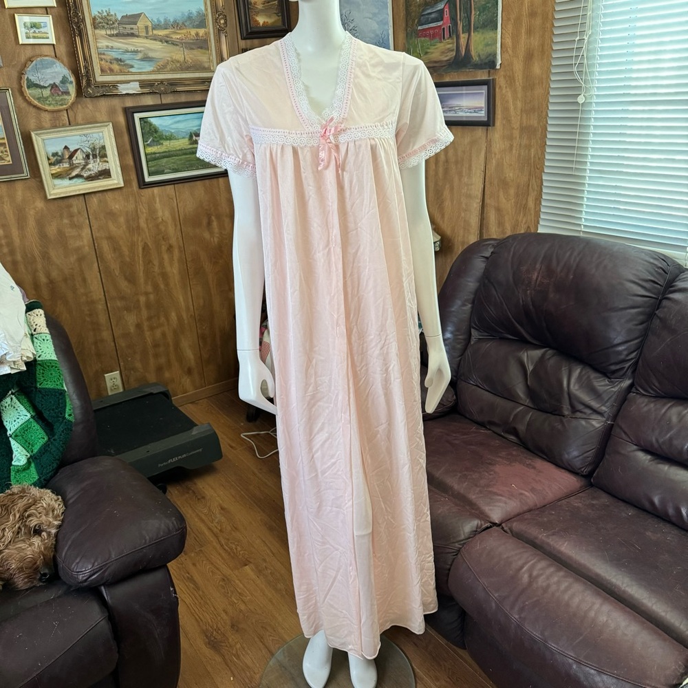 Vintage Cottagecore Grannycore Nightgown Set